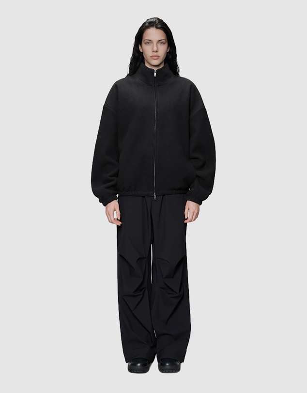 RAINS - Women's Fleece Zip Jacket Black