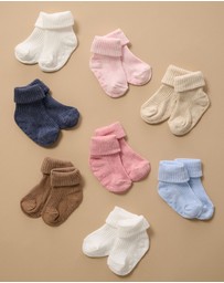 Purebaby - 3 Pack Rib Socks -Kids-Babies