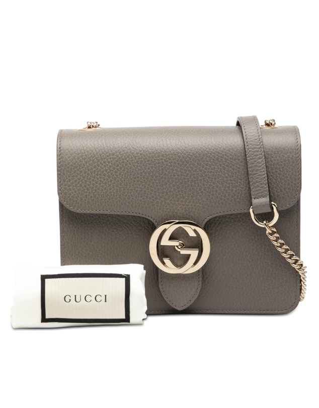 Pre-Loved by Azura Reborn - Pre-Loved Small Dollar Calfskin Interlocking G Crossbody