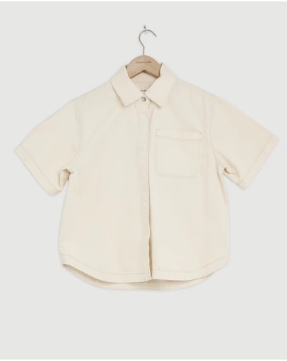Revibe - Repaired Assembly Label Cotton Short Sleeve Shirt