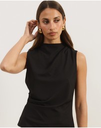 Atmos&Here - Veya Sleeveless Draped Top