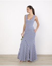 Cirkular - Pre-Loved - Luuda Striped Jersey Maxi dress