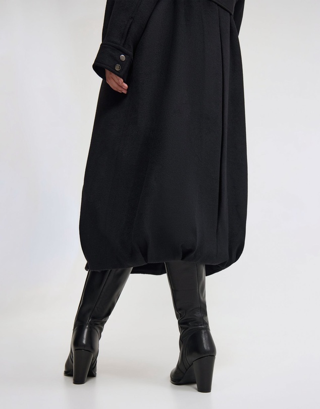 Oxford - Emily Funnel Collar Wool Blend Coat