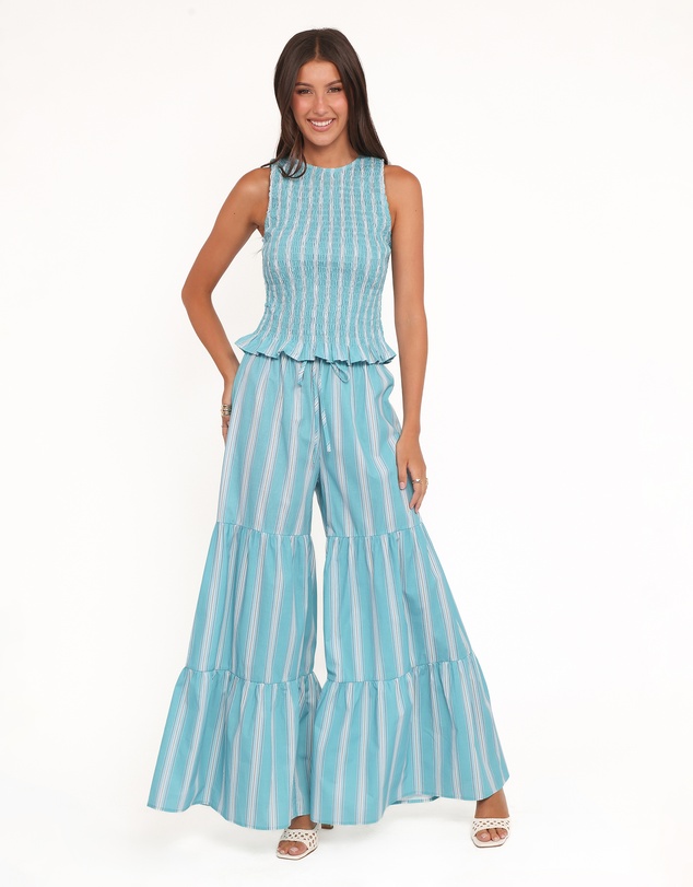 Petal & Pup - Tilly Pant Set - Blue Stripe