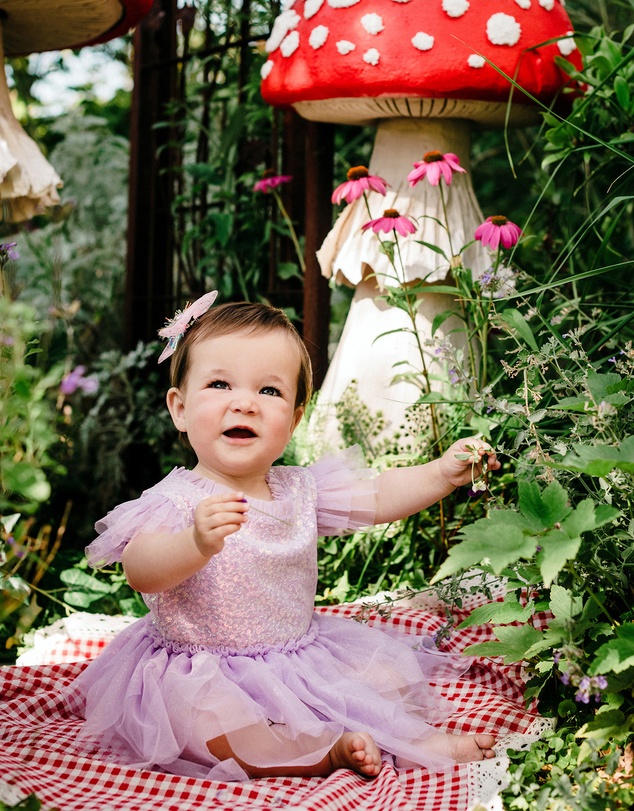 Fleur Harris - 'The Magic Faraway Tree' Sequin Fairy Dress Baby in Lilac