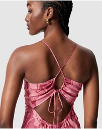& Other Stories - Satin Slip Midi Dress