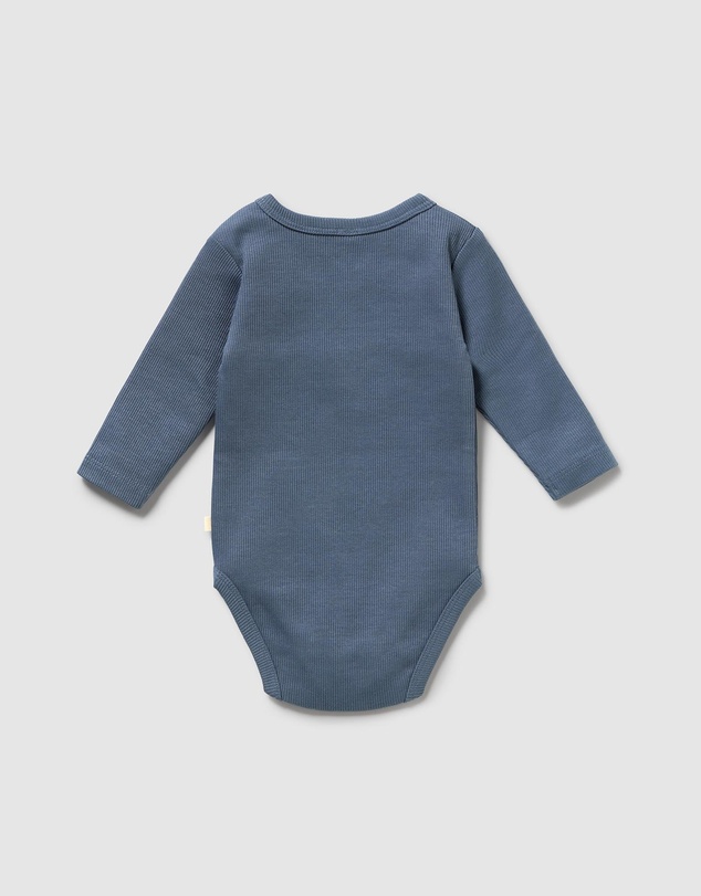 Wilson & Frenchy - Organic Rib Long Sleeved Bodysuit - Babies