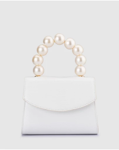 Olga Berg - PETA Pearl Handle Bag