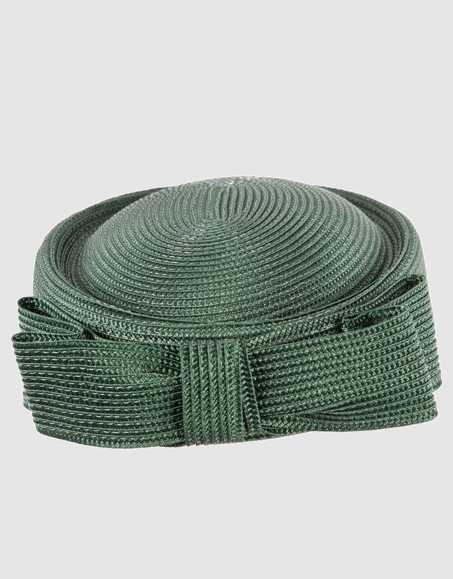 Max Alexander - Dark Green Braid Pillbox Hat