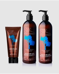 Silk Oil of Morocco - Protein Repairing 3 Step Hair Routine