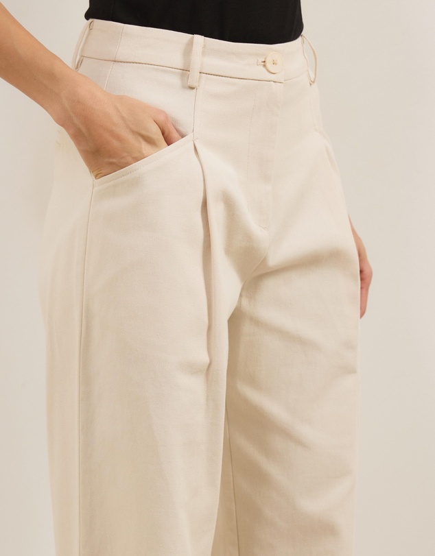 Atmos&Here - Rue Straight Leg Pants With Pocket Detail