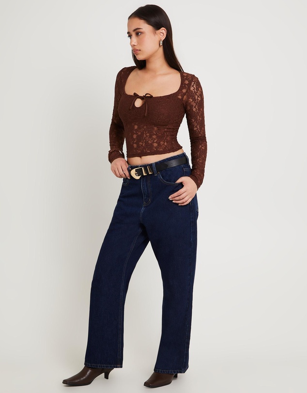 Alice In The Eve - Hailey Long Sleeve Lace Top