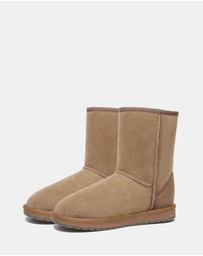 EVERAU - Australian Shepherd Ugg Short Classic Sheepskin Upper UGG Boots