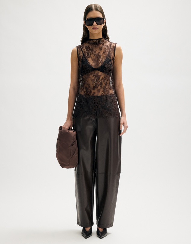 Minima Esenciales - Fenn Lace High Neck Top