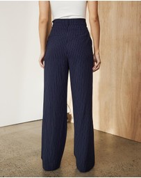 Atmos&Here - Bonnie Pleated Wide Leg Pants
