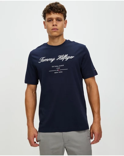 Tommy Hilfiger - Script Logo Tee