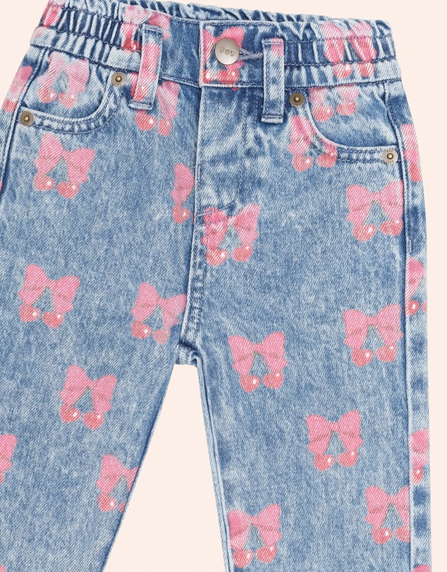Huxbaby - Dreamy Denim Cherry Paperbag Pants - Babies-Teens