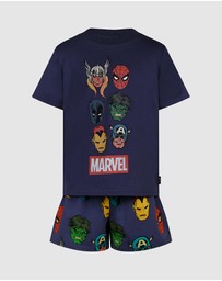 Rock Your Kid - Avengers Marvel Short Pyjama Set - ICONIC EXCLUSIVE - Kids