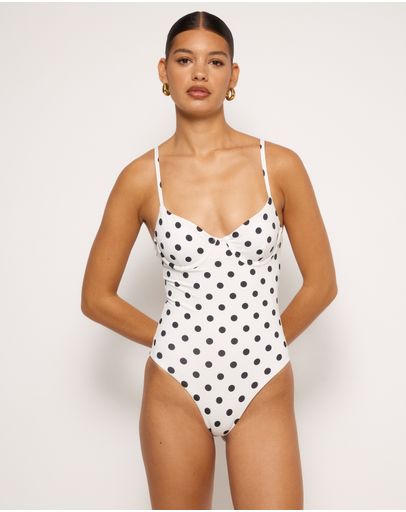 Soft White Base Polka Dot