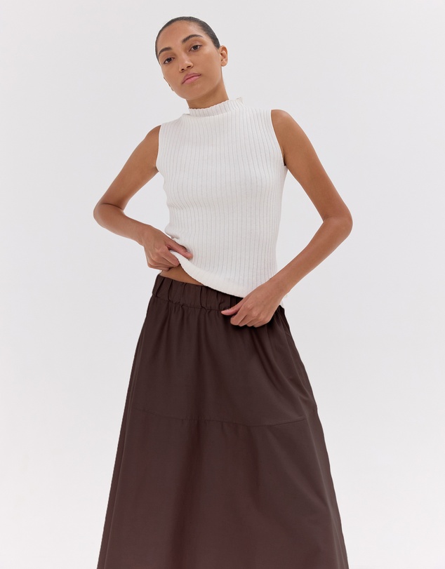 Cloth & Co. - The Maxi Skirt | Dark Cacao