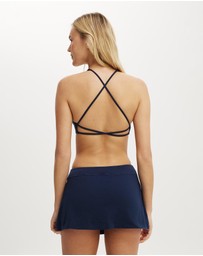 Cotton On Body Active - Ultra Soft Deep Plunge Cross Back Crop