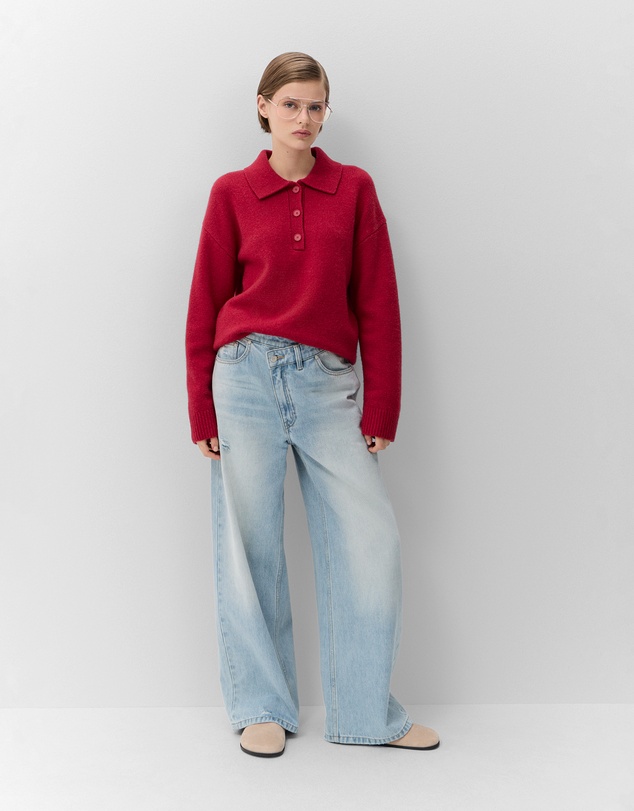 UNISON - Collared Wool Knit