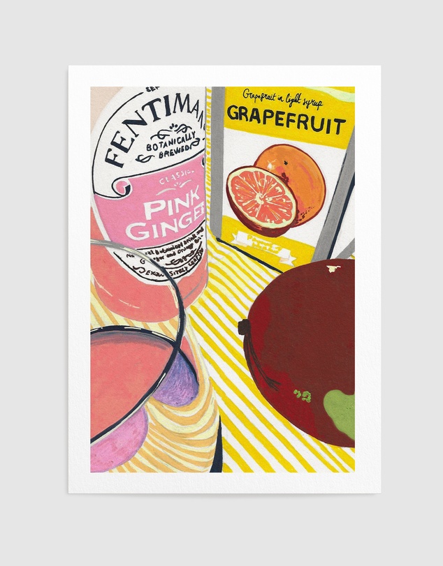 Olive et Oriel - Fentimans Pink Ginger by Studio Mandariini Art Print