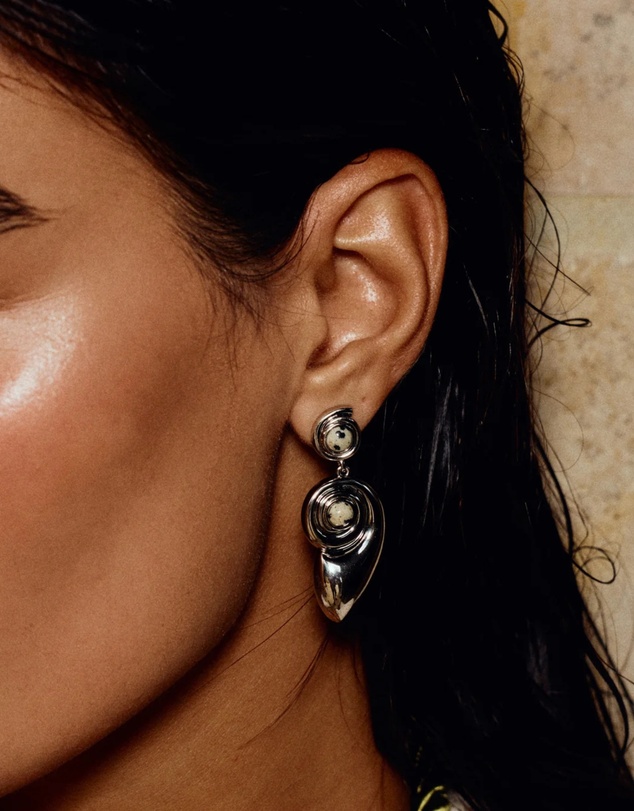 Luv Aj - The Palma Shell Statement Earrings
