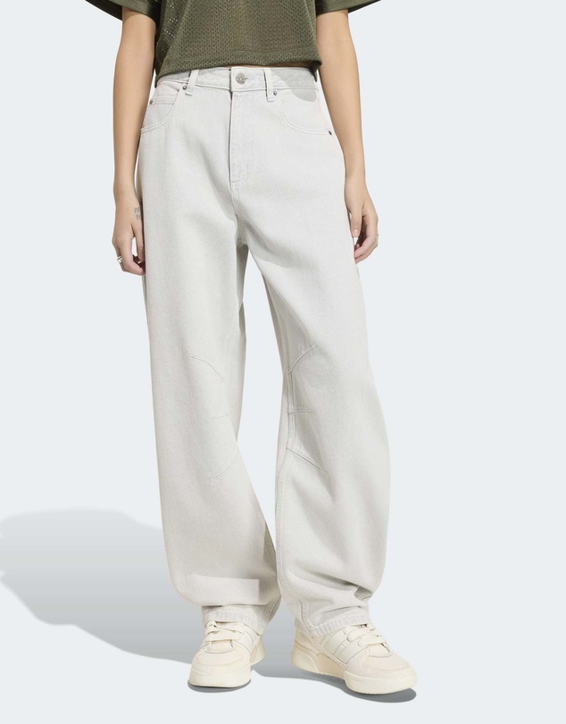 adidas Originals - HIGH RISE BARREL LEG DENIM PANT Womens