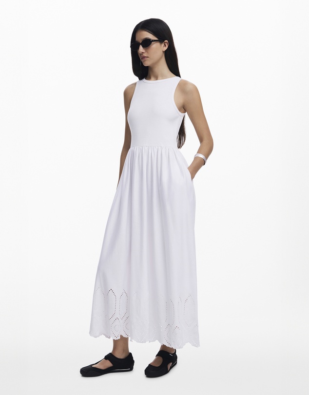 Desigual - Embroidered long dress