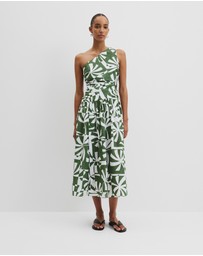 Country Road - Organically Grown Cotton Asymmetric Maxi Dress