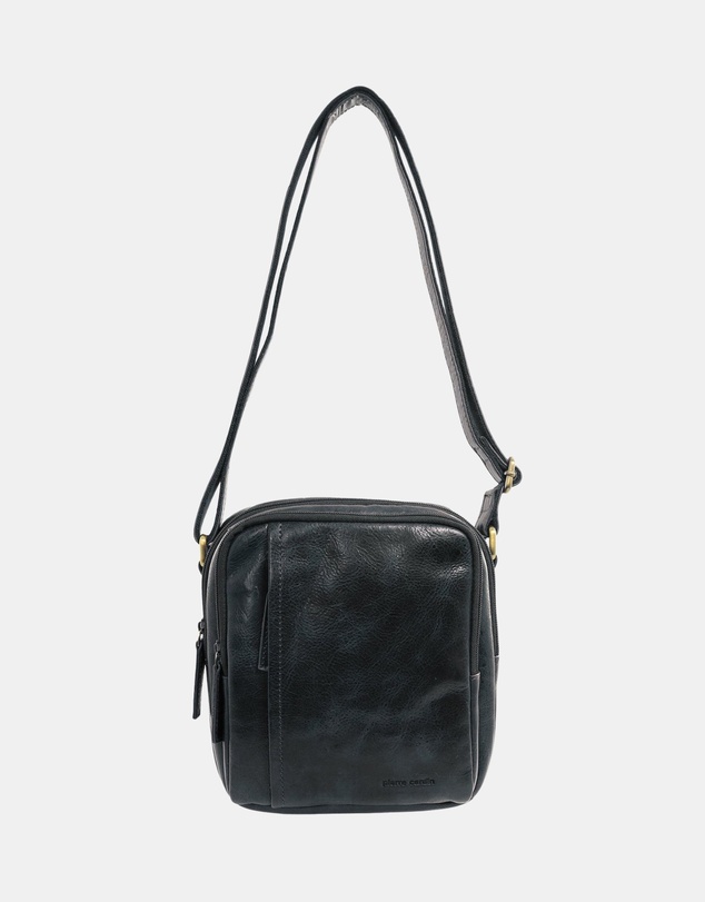 Pierre Cardin - Pierre Cardin Men's Leather Classic Crossbody Bag