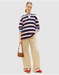 Tommy Jeans - Relaxed Sflag Stripe Rugby Polo