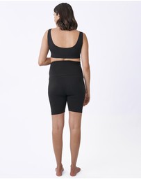 Angel Maternity - Maternity Bike Shorts in Black