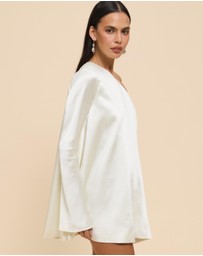 CHANCERY - Zara Long Sleeve Asymmetric Mini Dress
