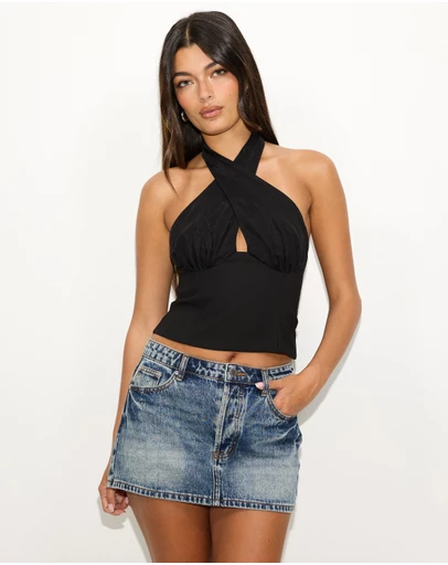 Dazie - Grace Halter Top