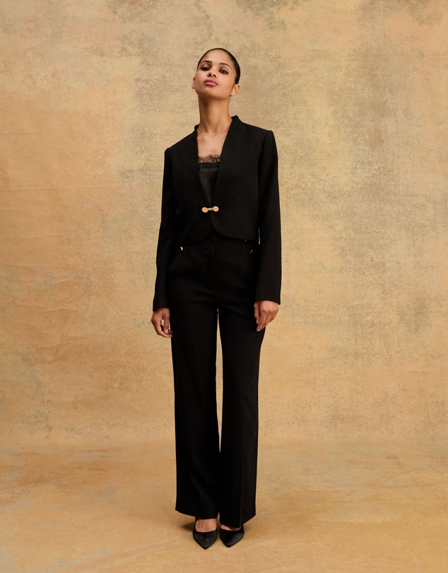 Forcast - Veronica Button Crepe Pants