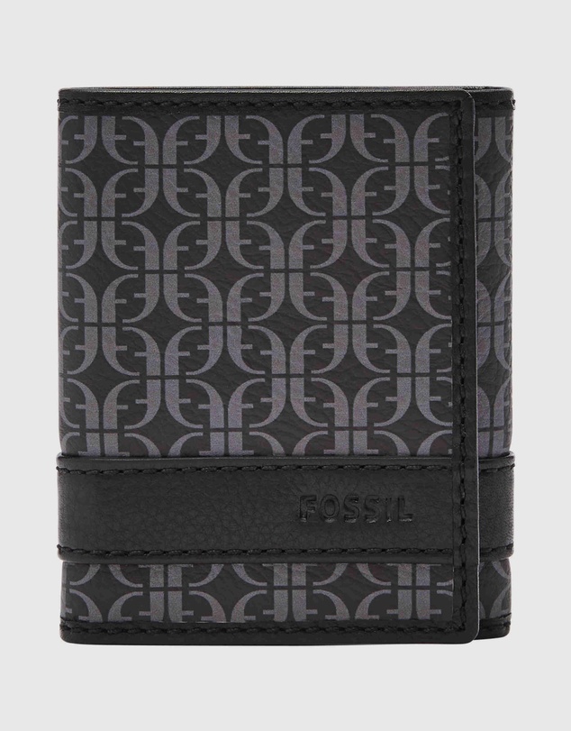 Fossil - Lufkin Black Wallet