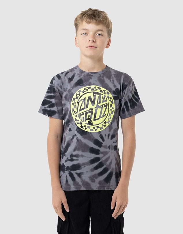 Santa Cruz - Malba Crash Dot Mono Front Tee - Teens