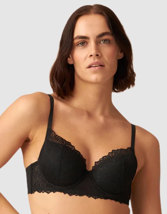 Naturana - The Friday Recycled Lace Lined Underwire Bra