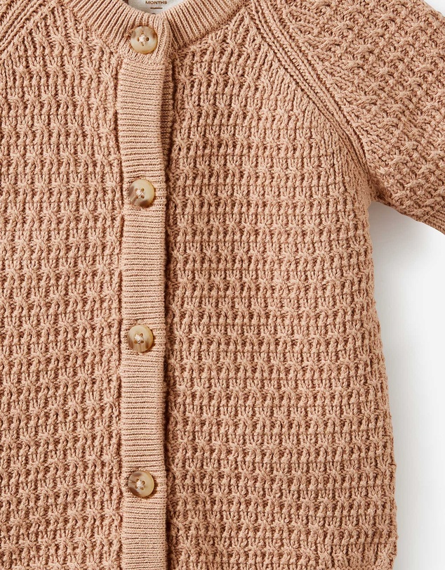 Cotton On Kids - Baby Organic Raglan Knit Bubbysuit