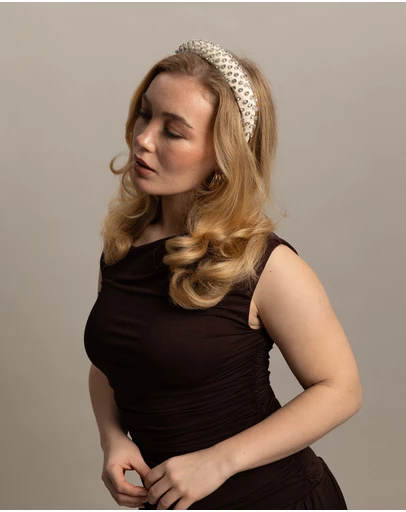 Morgan & Taylor - Mira Headband in Creamy White
