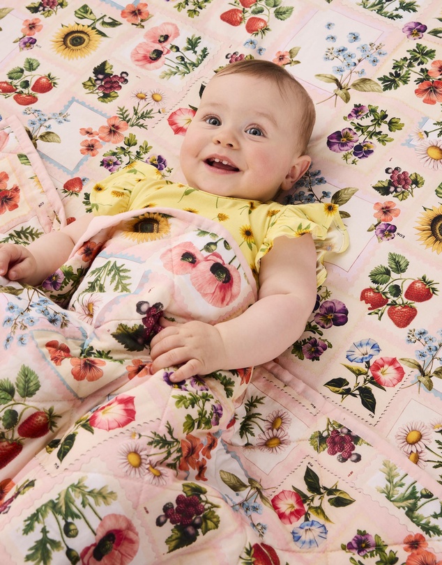 Kip&Co - Sweet Life Organic Cotton Baby Fitted Sheet Cot - Babies