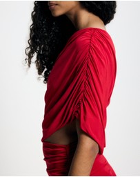 Lover - Ines Asymmetrical Midi Dress