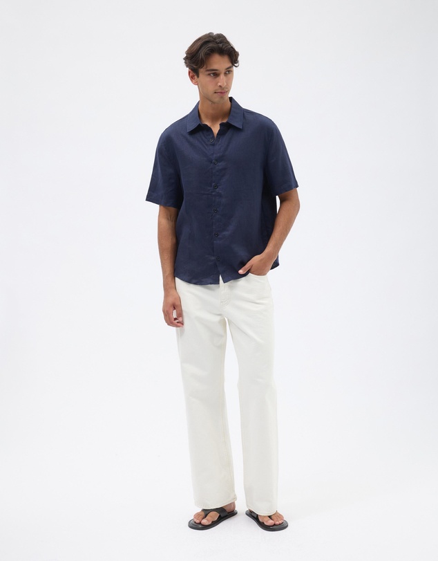 AERE - Euro Resort Linen SS Shirt