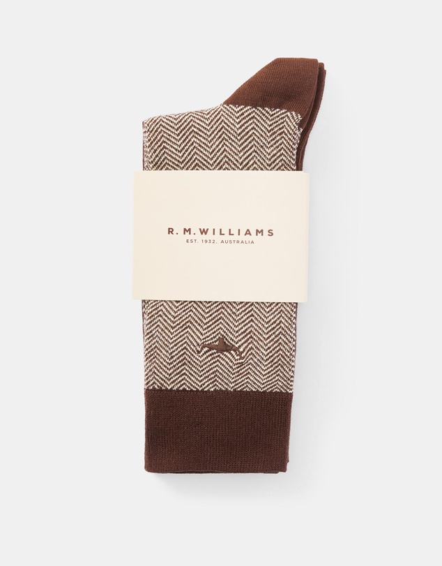 R.M.Williams - 2-Pack Nelson Herringbone Socks