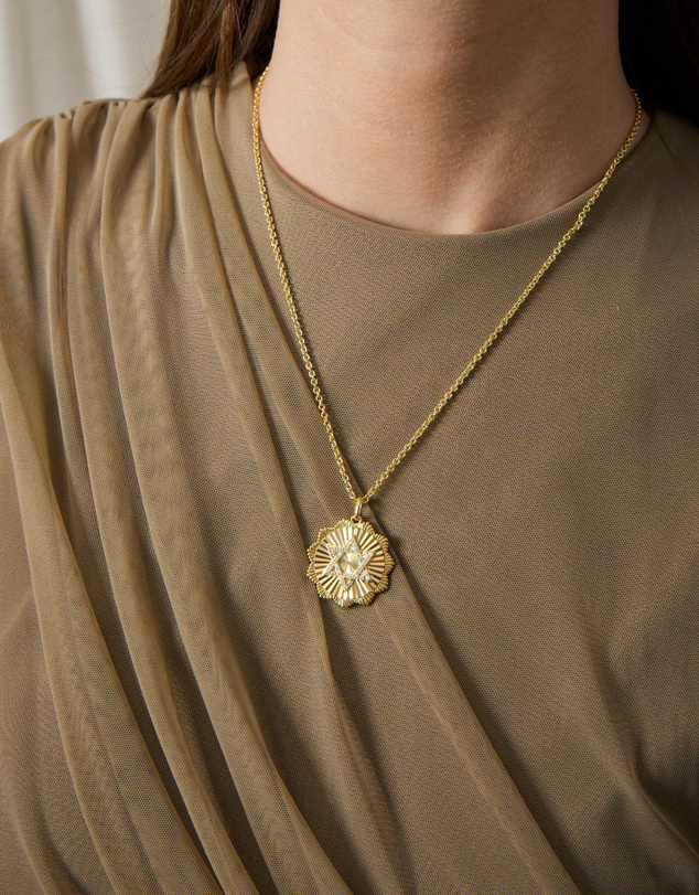 Zahar - Star of David Disc Necklace