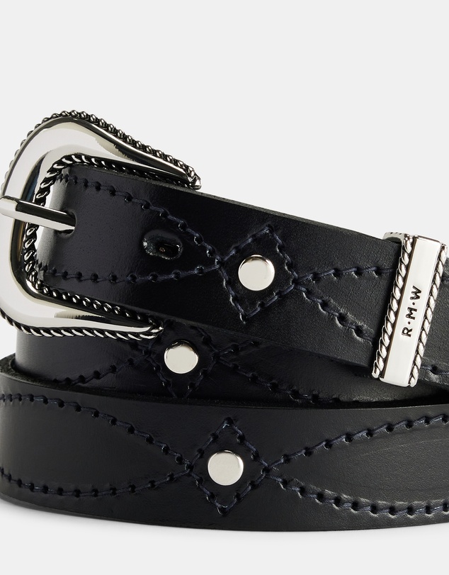 R.M.Williams - Agnes Stitched Studded Belt