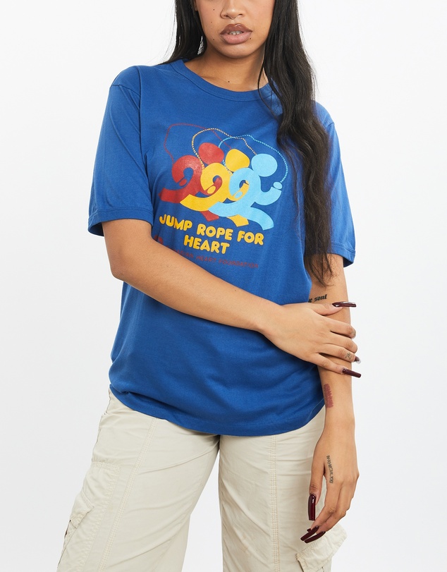 Vintage by The Real Deal - Pre Loved - 80s Jump Rope For Heart Tee