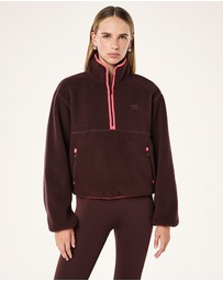 P.E Nation - Verde Sherpa Quarter Zip Jacket
